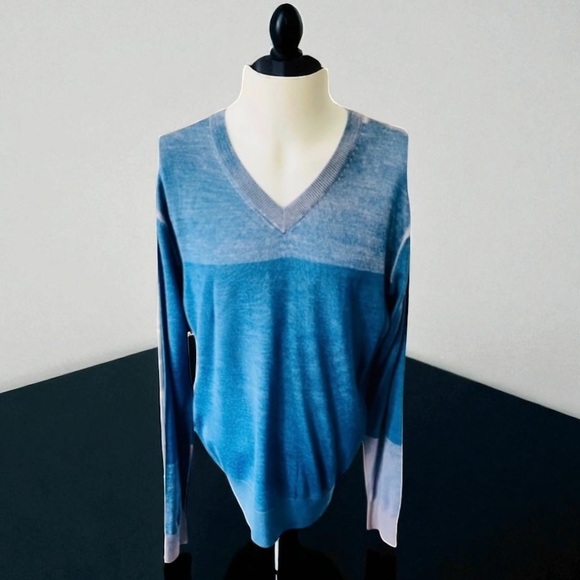 GRAY SAKS FIFTH AVENUE Wool Sweater Size XL